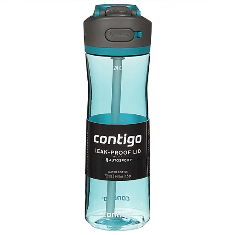 Contigo Teal Water Bottle with AUTOSPOUT Lid